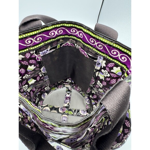 Vera Bradley Shower Caddy Plum Petals Mesh Bottom Vinyl Travel College Bath - Picture 5 of 14